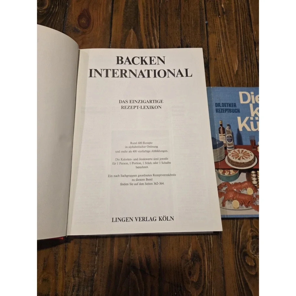 3 German‎ Cookbooks Lot Dr.Oetker (2) Lingen (1)